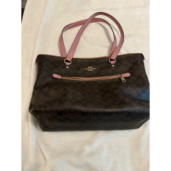 Coach City Women's Tote Bag - Tan/Pink